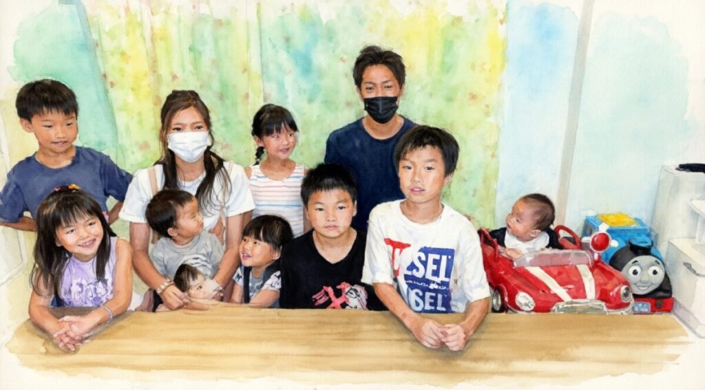 なかよしだいかぞくのごはん少ないは誤解！月15万円で13人を養うママの食卓の実態