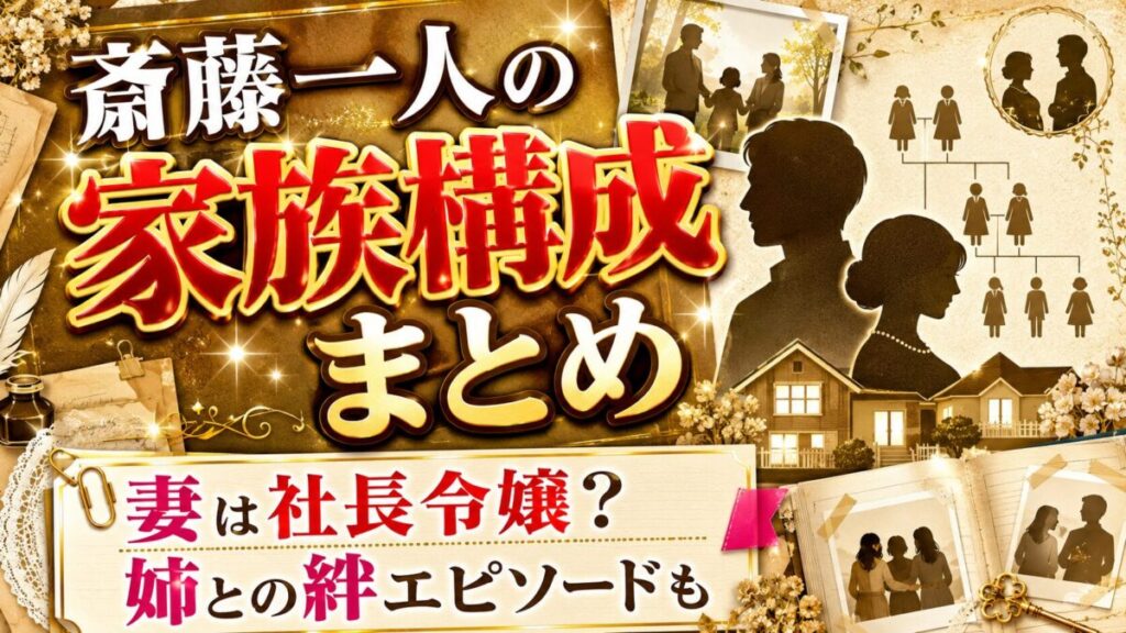 斎藤一人の家族構成まとめ！妻は美人の社長令嬢、姉との絆のエピソードも