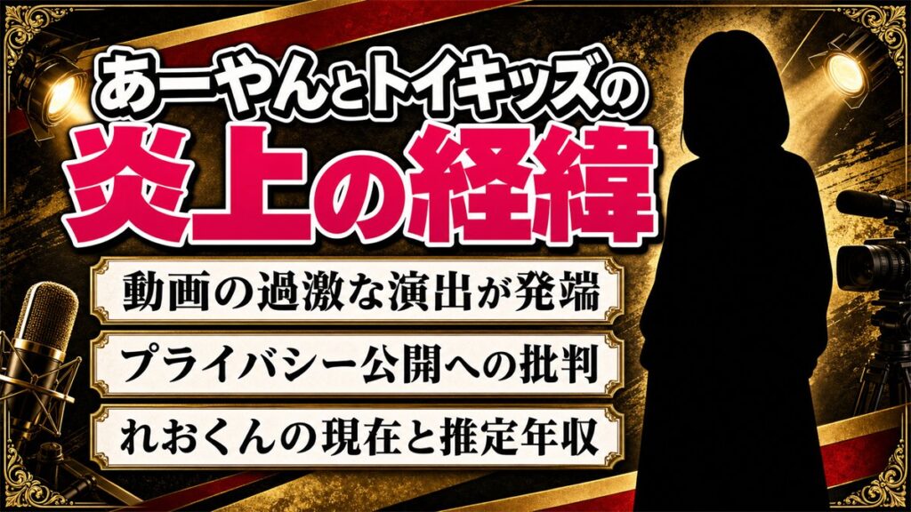 あーやんとトイキッズが炎上した経緯を徹底解説！れおくんの現在は？