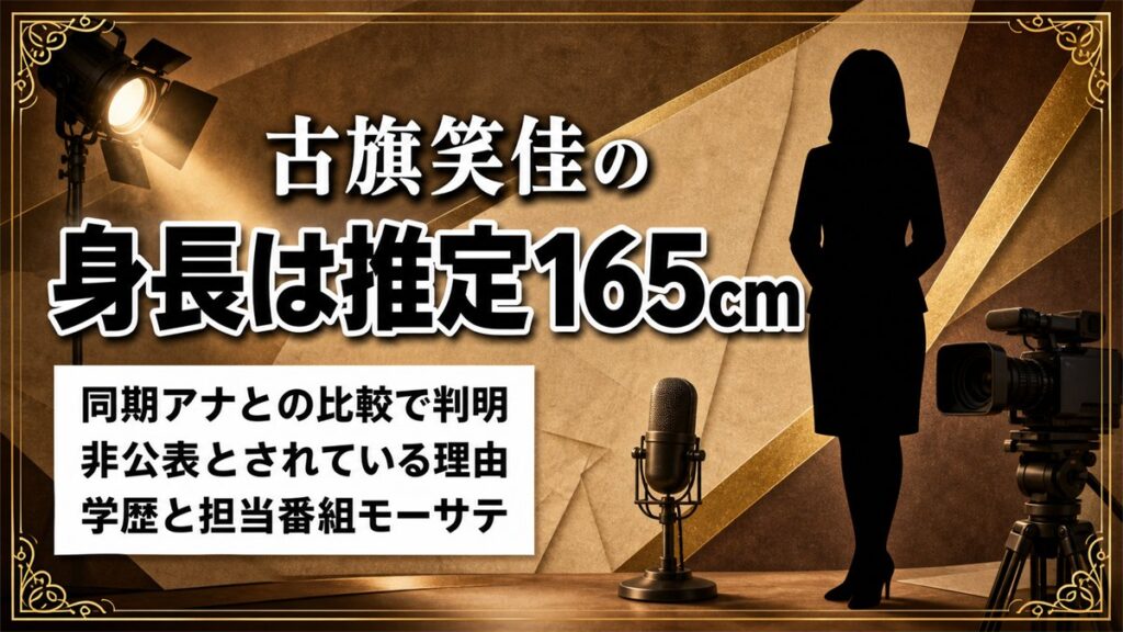 古旗笑佳のスリーサイズや身長を徹底検証！推定165cmの体型とは