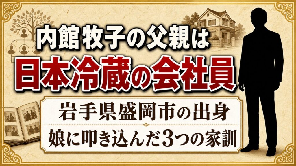 内館牧子の父親は日本冷蔵勤務の会社員!娘に叩き込んだ3つの家訓とは